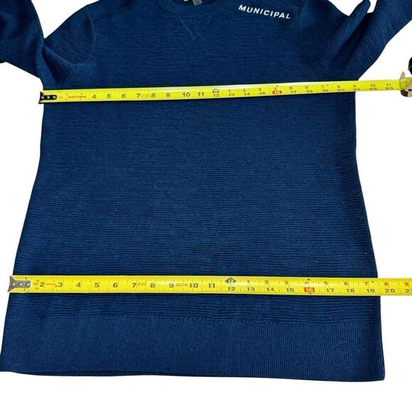 Smartwool Sweater Men's Brookline Blue Sz M Wool Blend Casual Athleisure - Picture 11 of 13